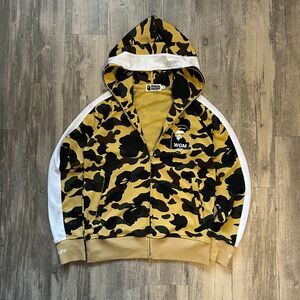 A Bathing Ape Bape 1st Camo Line Jersey Full Zip Hoodie Size Medium